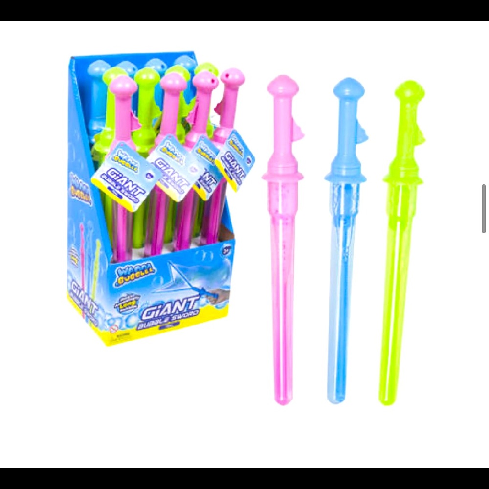 Giant Bubble Wand- 12 Pk (3 Colors)
